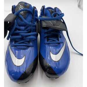 Nike CJ Football Cleats Mens Size 8.5 Blue/Black Silver Swoosh  NWOT